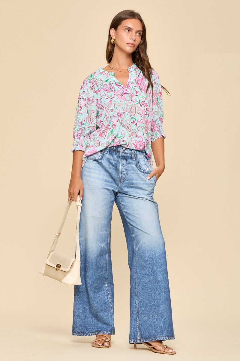 Dear Scarlett Lizzy Smocked Top