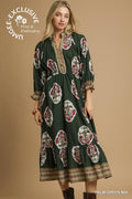 UMGEE V-Neck Midi Dress