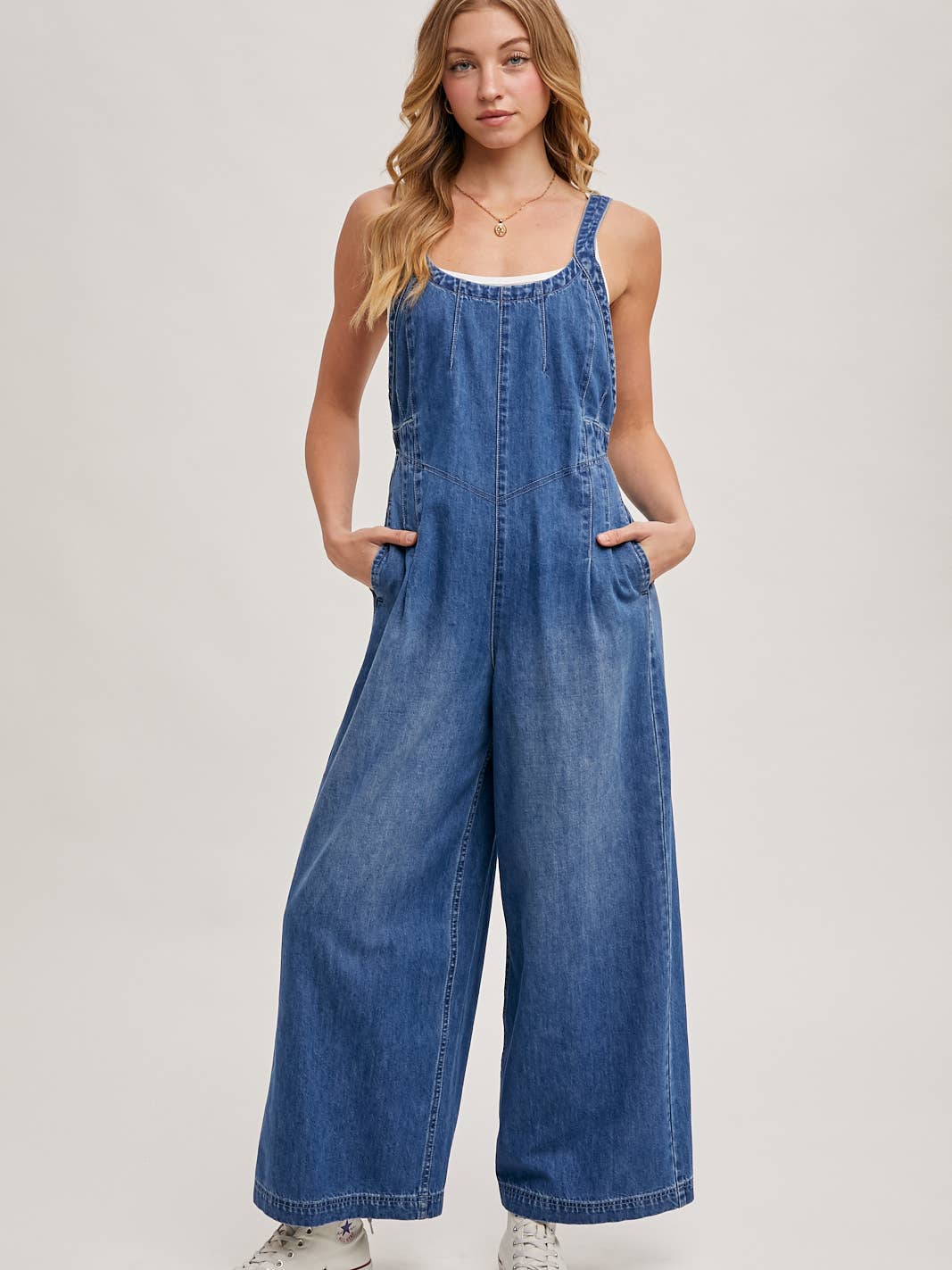 Denim Overall Jumpsuit