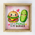 Pickle and Burger Funny Valentines - Adorable Kitchen Art