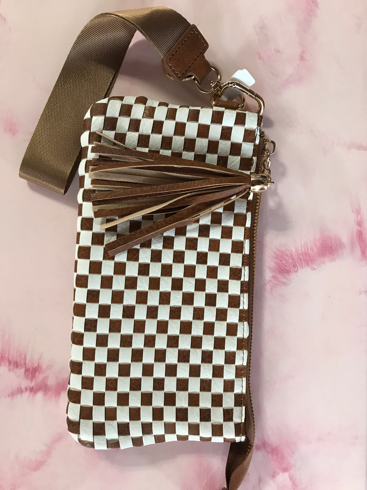 Chestnut Lila Woven Wallet Wristlet